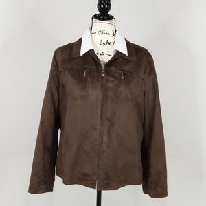 EVAN PICONE ▪ Chocolate Brown Micro Suede Jacket